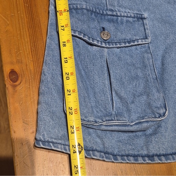 ZARA Asymmetrical Denim Utility Vest - Size XS/S (EUR XS / USA S / MEX 24-26) - Picture 5 of 9